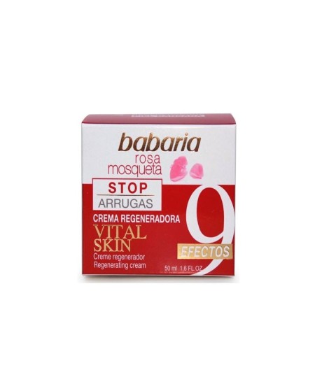 CREMA FACIAL 9 EFECTOS VITAL SKIN ROSA MOSQ. 